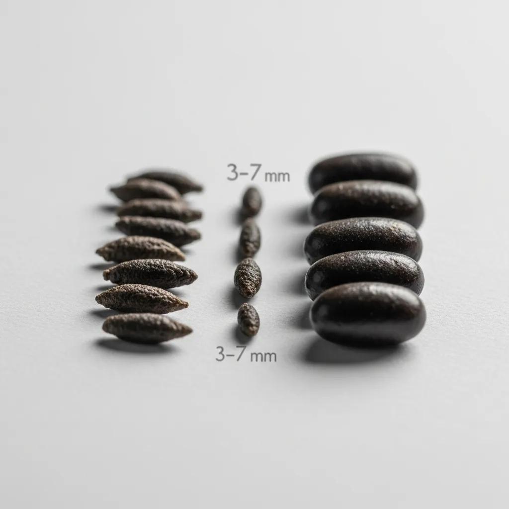 Comparison of mouse and rat droppings, highlighting size and shape differences