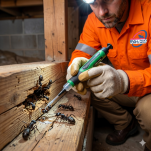 Professional Pest Control Treatment at Residential Home